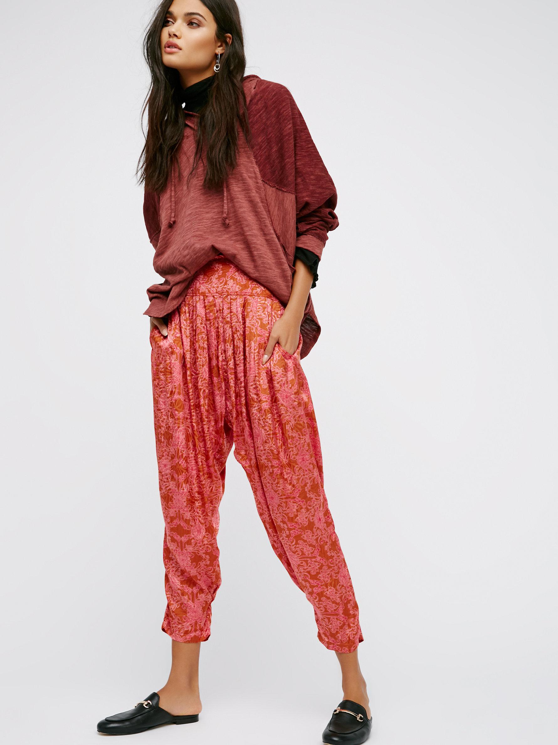 free people see you again smocked pant